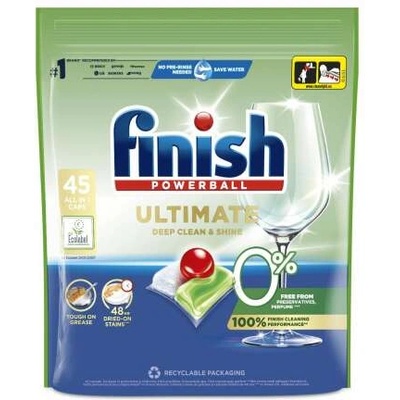 Finish Ultimate All in 1 0% капсули за съдомиялна 45 бр. + Подаръчна мостра на продукт (3282087)