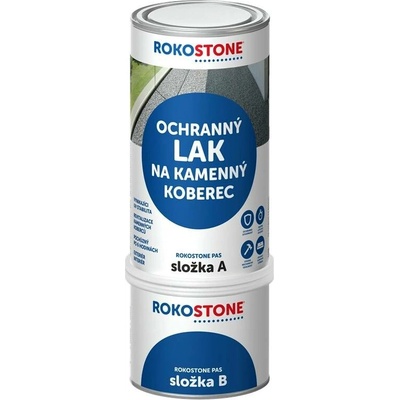 Ochranný lak pro kamenný koberec ROKOSTONE® 2K PUR set 1 kg