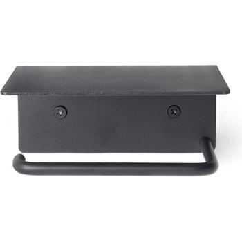 ferm LIVING Поставка за тоалетна хартия DORA 14 см, черен, неръждаема стомана, твърд LIVING (FERM1104269667)