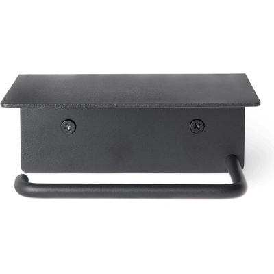 ferm LIVING Поставка за тоалетна хартия DORA 14 см, черен, неръждаема стомана, твърд LIVING (FERM1104269667)