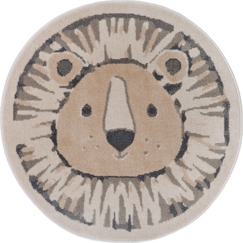 Hanse Home Бежов детски килим ø 140 cm Lion - Hanse Home (105966-140)