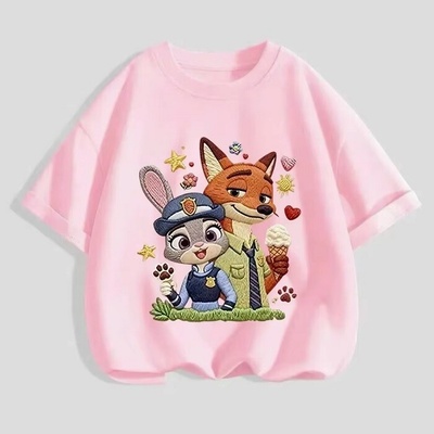 Tričko Zootopia Ružová
