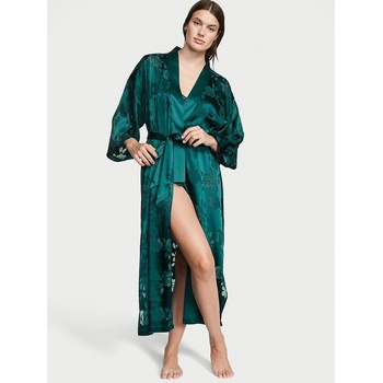 Victoria's Secret dámský dlouhý saténový župan ze speciální vintage kolekce VS zelený