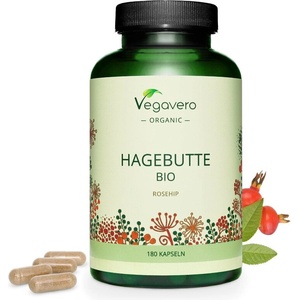 Vegavero Hagebutte Bio/ Био Шипка, 180 капсули, 100% Vegan Vegavero (VV-VITA-189)