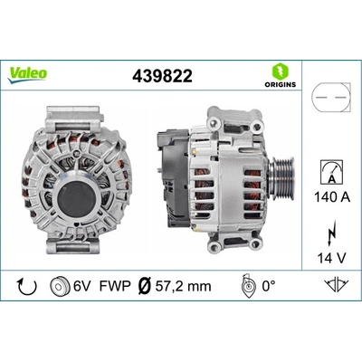 Alternátor VALEO 439822