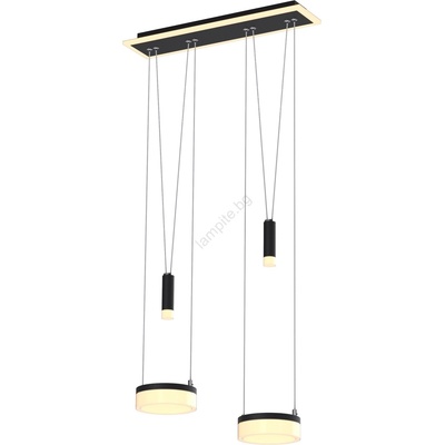 WOFI 6054-502 - LED Димируем пендел JESSE LED/21W/230V черен (W3967)