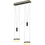 WOFI 6054-502 - LED Димируем пендел JESSE LED/21W/230V черен (W3967)