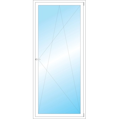 OKNA HNED Plastové okno 99x224 cm bílé otevíravé a sklopné pravé