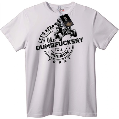 NOONEBRAND Тениска Минимизиране на Глупостта - S, Black