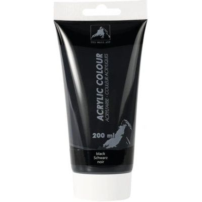 Akrylová barva černá 200 ml
