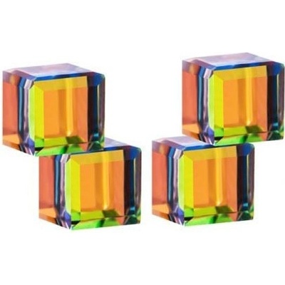 Preciosa Strieborné náušnice s kryštálmi Crystal Cubes 6063 41