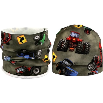 Chlapecký set čepice a nákrčník Awesome černý