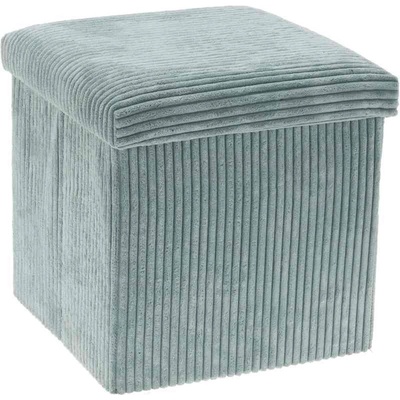 HOMESTYLING Taburet s úložným prostorem 38 x 38 x 38 cm zelená KO-170490550zele – Zboží Dáma