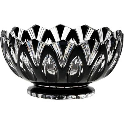 Bohemia Crystal Mísa Lotos černá 205 mm