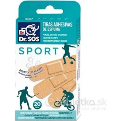Dr. SOS Šport náplasti vodoodolné 72 x 19 mm 20 ks