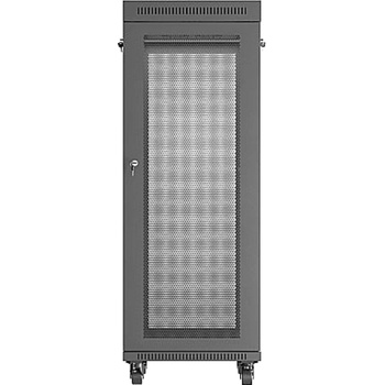 Lanberg rack cabinet 19" free-standing 32U/600X800 (FLAT PACK) with mesh door LCD black (FF01-6832-23BL)