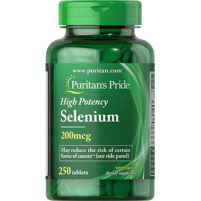 Puritan's Pride 200 mcg Selén 250 tabliet