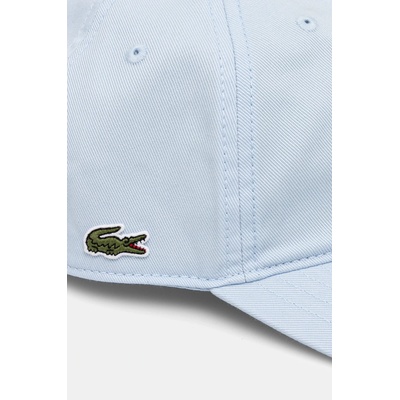 Lacoste Памучна шапка с козирка Lacoste в синьо с изчистен дизайн (RK0440)