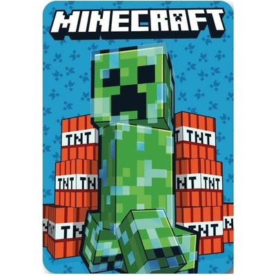 MLC Fleecová deka Minecraft motiv Creeper & TNT