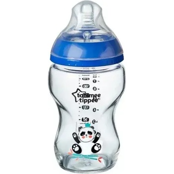 Tommee Tippee ШИШЕ ЗА ХРАНЕНЕ СТЪКЛЕНО tommee tippee closer to nature easi vent, 250МЛ, МОМЧЕ