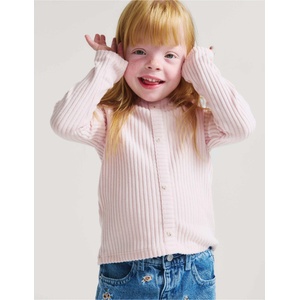 Marks & Spencer Удобен ребров топ (2-10 години) Marks & Spencer розов Marks & Spencer | Rozov | Момичешки | 2-3 години