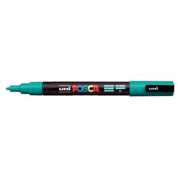 uni POSCA PC-3M филц, 0.9-1.3 mm, Emerald green (PC-3M EMERALD GREEN(E)) (PC-3M EMERALD GREEN(E))