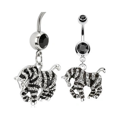 Marre piercing do pupíku zebra HWNSX7673