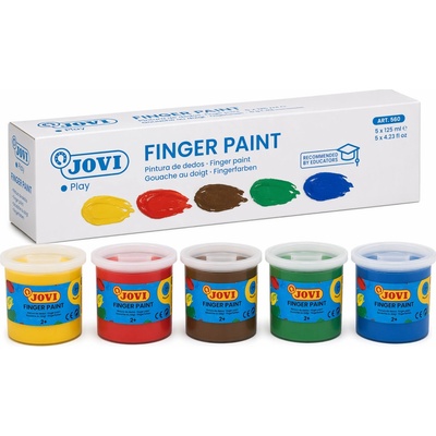 Jovi Prstové farby školská sada 6 x 125 ml