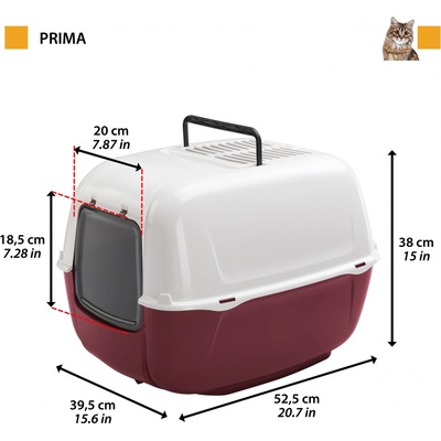 Ferplast Prima s filtrom 39,5 x 52,5 x 38 cm