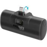 Promate Външна батерия ProMate POWERUP-C. BLACK 5000mAh Portable Mini Power Bank with foldable 20W USB-C Output Plug and USB-C input/Output Port - Черна
