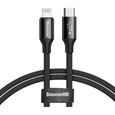Baseus CATLYW-C01 Yiven USB C - Lightning, 1m, černý