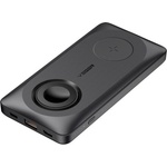 VEGER Преносима външна батерия с USB-C порт, USB-A изход, безжично зареждане с MagSafe и Apple Watch - Veger MagMulti 3-in-1 Magnetic Wireless Charging Power Bank 10000 mAh 22.5W (черен) (VG-W1156)