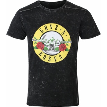 ROCK OFF Мъжка тениска Guns N' Roses - Classic Logo Snow - BLACK - ROCK OFF - GNRSWASH02MB