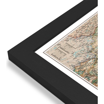 National Geographic Čína - nástěnná mapa Executive 77 x 61 cm Varianta: mapa v dřevěném rámu, Provedení: Pegi černý