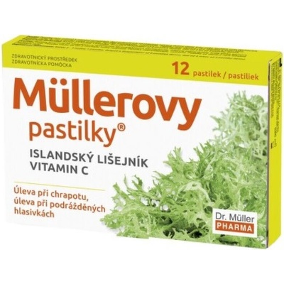 Dr. Muller Pharma Müllerovy pastilky s islandským lišejníkem 12 pastilek