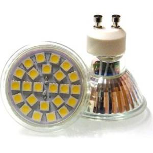  СВЕТОДИОДЕН СПОТ 24-5050LED 5W / 220V-GU 10 (FLAG-new)