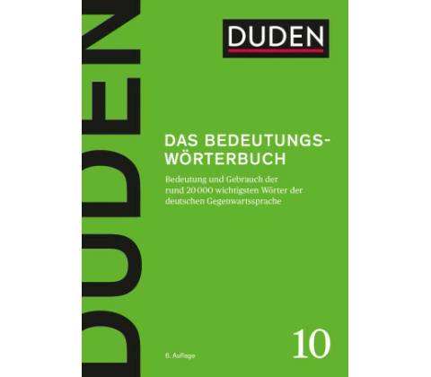 Das Bedeutungswörterbuch
