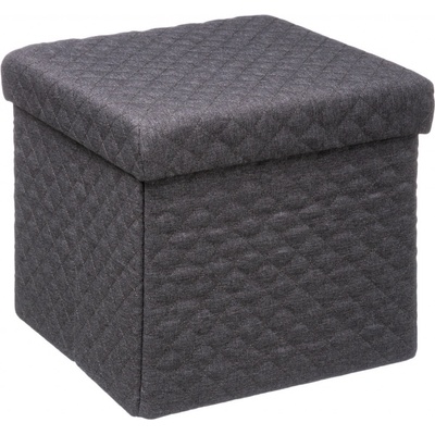 5five Simply Smart Bella Šedá 31x31 cm puf s úložným priestorom