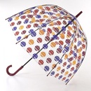 Fulton dámský průhledný holový deštník Birdcage 2 Brushed Spot L042-6