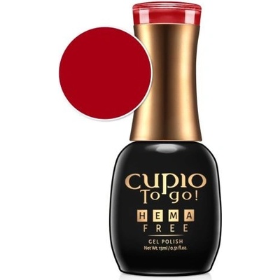 Cupio Gel lak červený Hema Free Super Self 15 ml