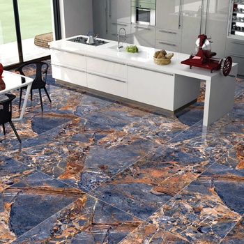 VARMORA ГРАНИТОГРЕС 60/120 rumi blue glossy - varmora - india