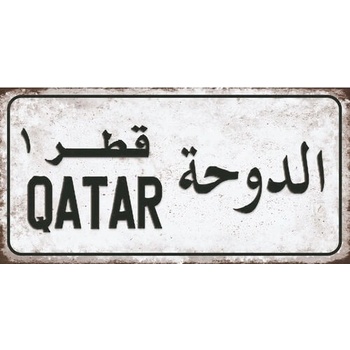 Ceduľa značka Qatar