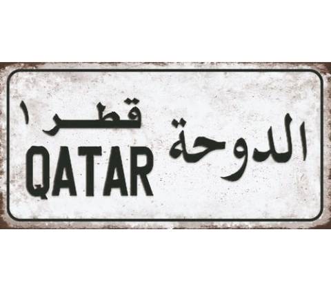 Ceduľa značka Qatar