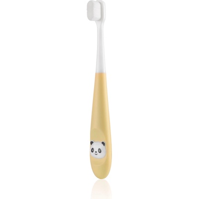 Dentaprox Dětský zubní kartáček s Micro Nano vláken panda Extra soft Žlutá