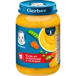 Gerber Супа от зеленчуци и телешко, 6+м, 190 g (3032931)