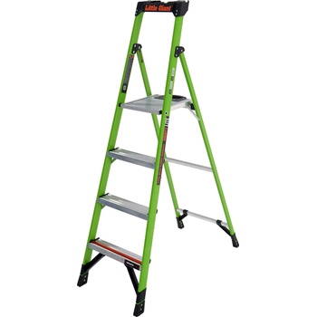 Little Giant Ladder Стълба с платформа от фибростъкло Little Giant MightyLite 4 стъпала (15366EN-001)