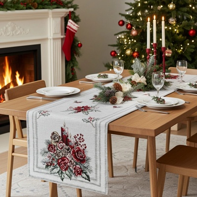 Mondo Vánoční Gobelínový běhoun Chenille IT015 40x130cm