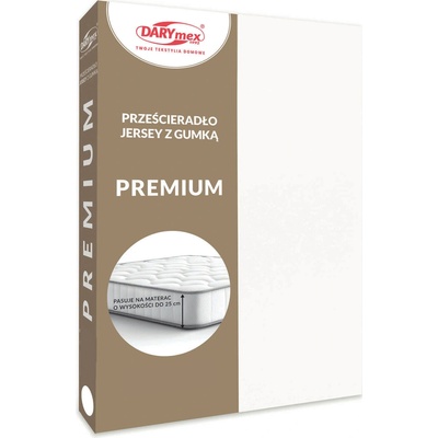 Darymex jersey prostěradlo Premium bílé 180X200