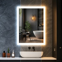 IREDA Koupelnové zrcadlo s LED osvětlením 80 x 60 cm 92024