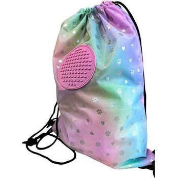 PIXIE CREW Раница, розова, Сърце и лапи 50 пиксела